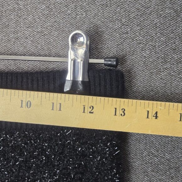 Tuckernuck S Black Tinsel Midi Pencil Skirt Holiday Shimmer - Picture 7 of 7